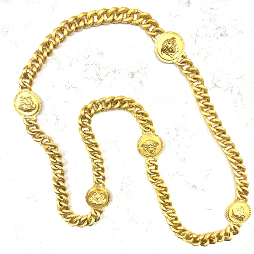 Versace Men or Women Gold 36” Necklace